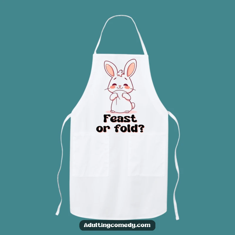 Funny Bunny Napkin Fold Apron - Chef's Hilarious Kitchen Companion