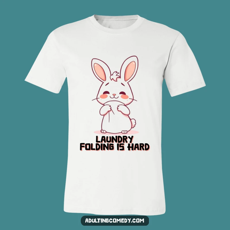Funny Bunny Napkin Fold T-Shirt - Hilarious Confused Amateur Apparel